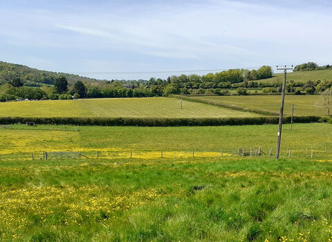 Green fields and rolling countryside, Valley Farm, Buckinghamshire